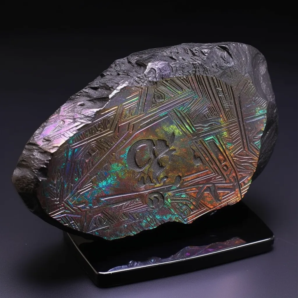 Stone of St. Adjutor | Carved meteorite
